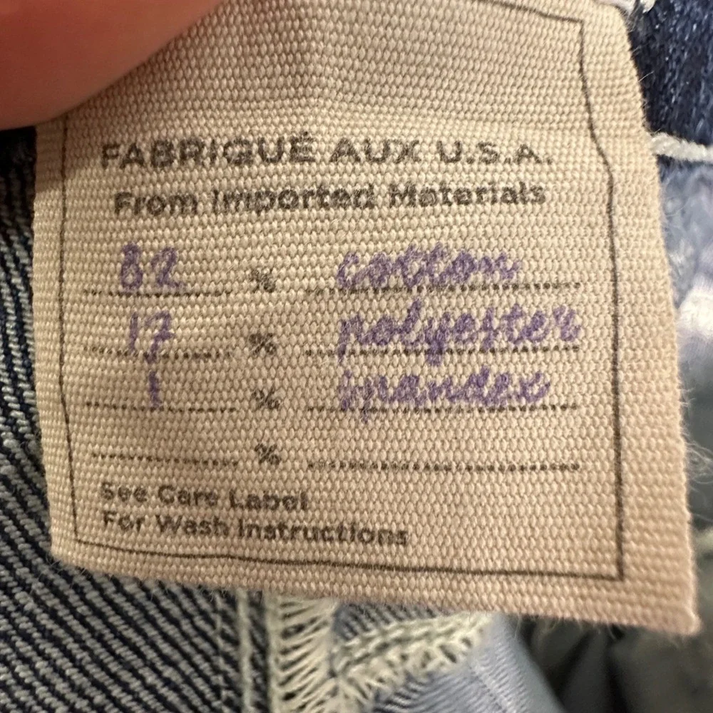 L'AGENCE Ruth High Rise Straight Leg Jeans Naples Blue Raw Hem Size 34 2649HZNR